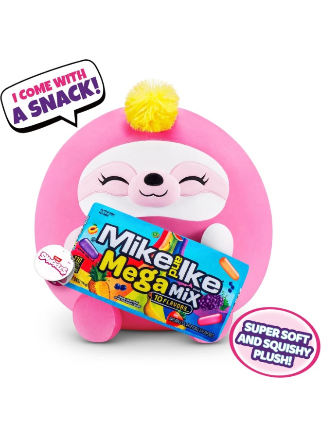 Snackles Super Sized 35 cm, Sloth (Mike & Ike), by ZURU Cuddly Squishy Comfort 35 cm Plush with License Snack Brand Accessory (Sloth) - Image 3