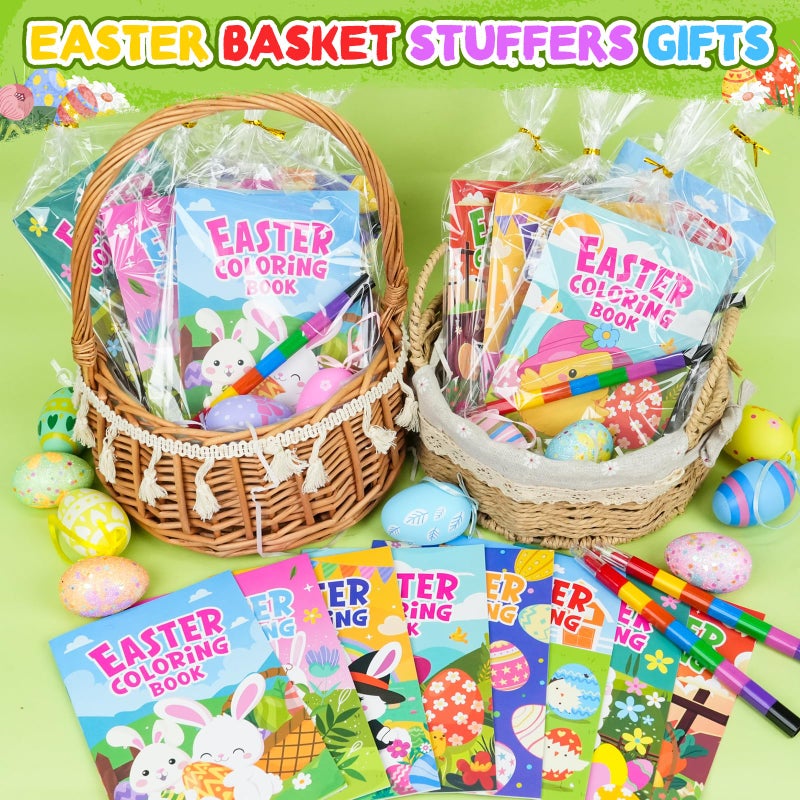 ZMLM 24 Pack Easter Coloring Books for Kids with Crayons, Party Favors for Kids 4-8, Goodie Bags Stuffers for Toddlers, Bulk Basket Stuffers, Classroom Prizes Birthday Return Gifts(Easter) - Image 3