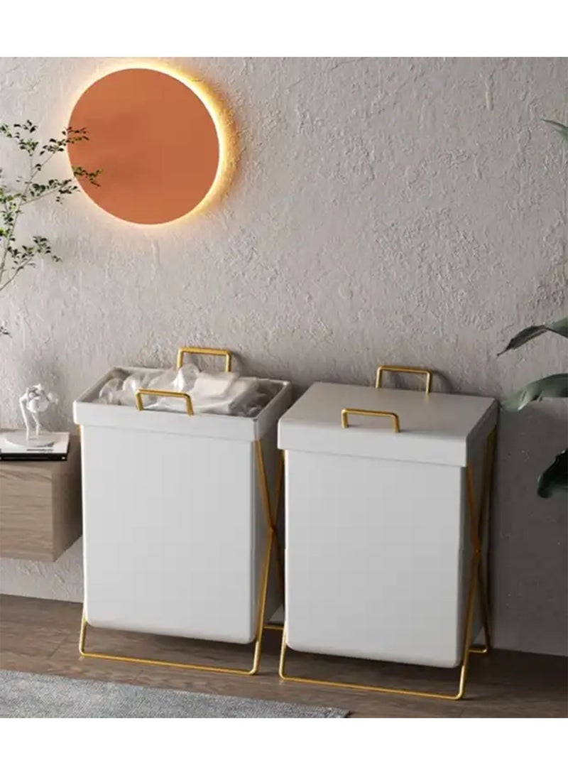 LIMOS Laundry Basket Stylish Clothes Storage Box Dust and Waterproof Portable Laundry Bag - Image 3