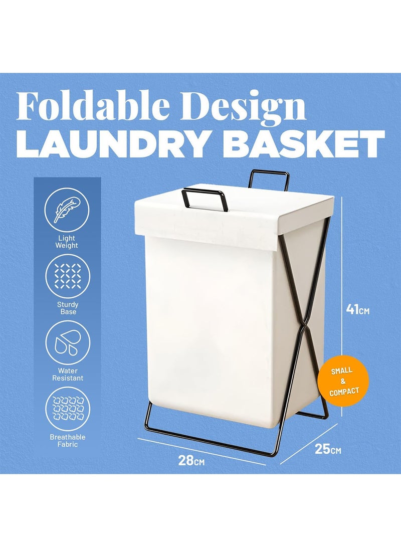 LIMOS Laundry Basket Stylish Clothes Storage Box Dust and Waterproof Portable Laundry Bag - Image 4