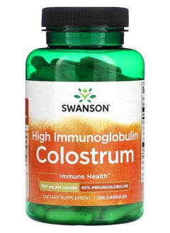 High Immunoglobulin Colostrum 500 mg 120 Capsules