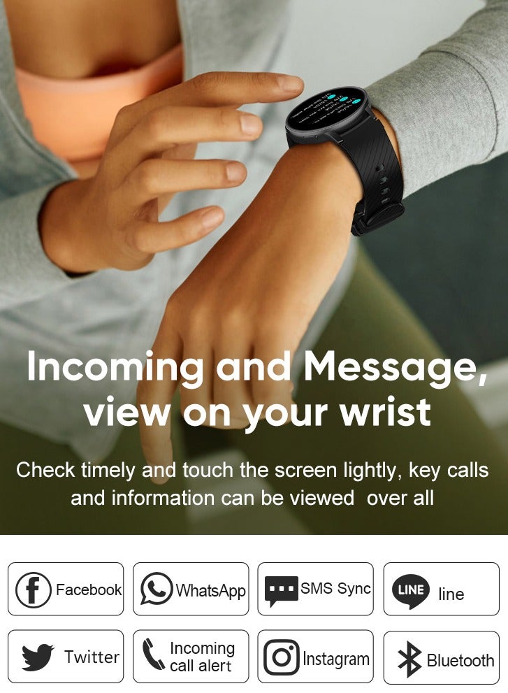 LIGE Elegant Smart watch for Women,1.39 Inch IPS Full Touch Screen Wireless Calling, IP67 Waterproof, Sports Tracker, Health Monitoring Smart Watches,Suitable for Ladies with Silicone Pink Strap. - Image 5