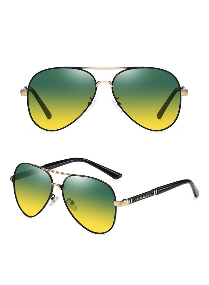 MUXGE Gradient Fashion Sunglasses – Anti-Glare & UV Protection, Day & Night Use - Image 5