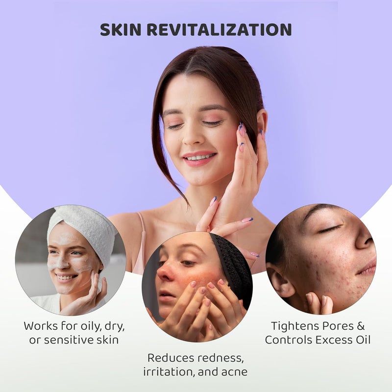 Rey Naturals Rey Naturals Aqua Range Rosemary Water Lavender Face Toner For Smoother Skin 100ml NonOily Hydrating Face Toner For Men Women Balance Skin Oil Skin Toner For All Skin Types - Image 4