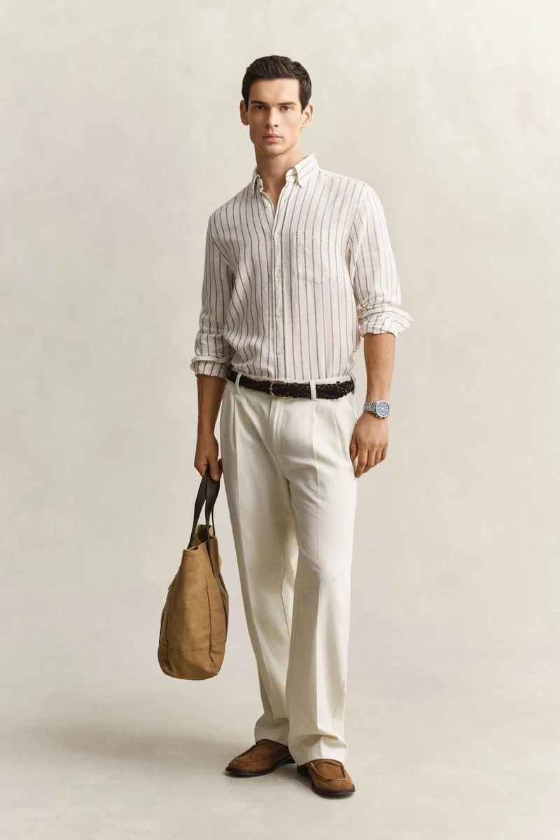 GANT Striped Linen Blend Shirt