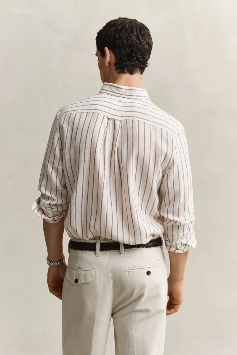 GANT  Striped Linen Blend Shirt for Men | Best Price UAE