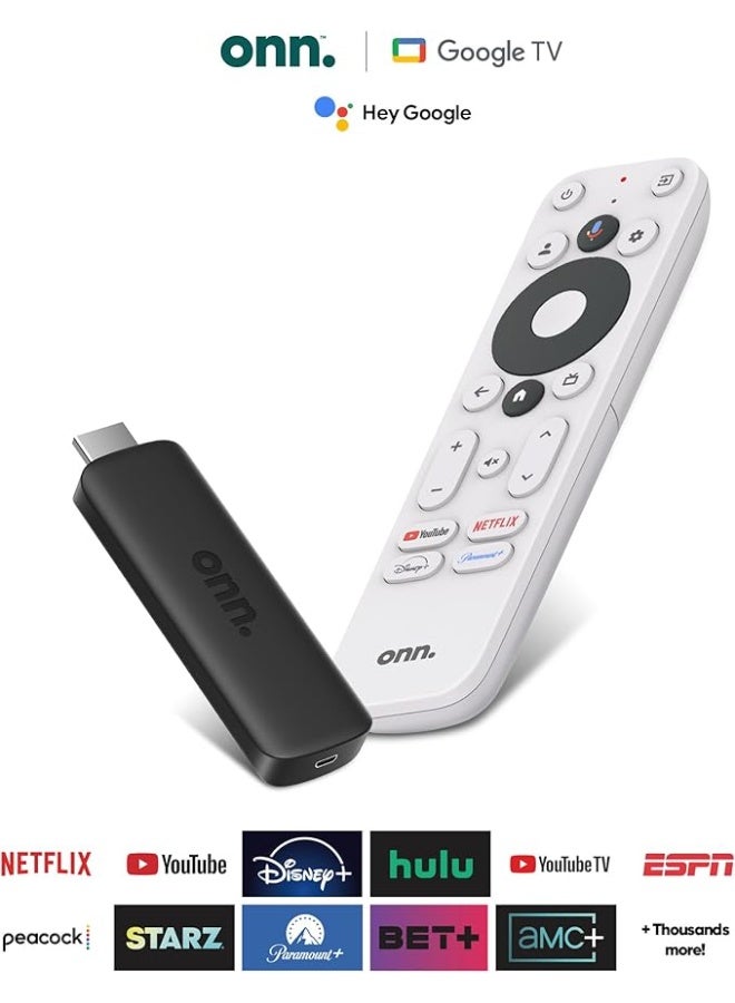 ONN XGAGHB ONN Android TV 2K FHD Streaming Stick Black (New Version) - Image 1
