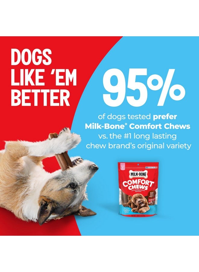Milk-Bone Mini Comfort Chews, Rawhide Free Dog Treats with Unique Chewy Texture and Real Beef, 6 Mini Chews (Pack of 5) - Image 3
