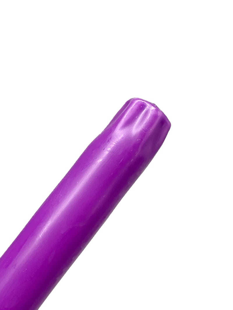D'light Online Elegant 10" Unscented Purple Taper Candles, Premium Quality Hand-Dipped Tapered Candles, Dripless Tapers and Smokeless - Individually Wrapped (10 Inch, Purple) - Image 3