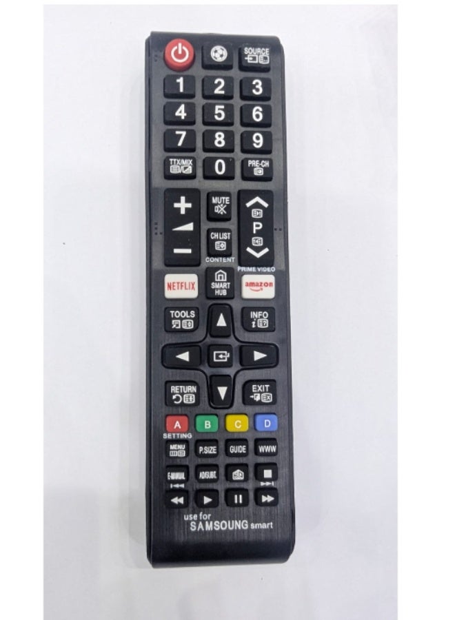 جهاز تحكم عن بعد عالمي لجميع أجهزة تلفزيون سامسونج، متوافق مع جميع موديلات تلفزيونات سامسونج LCD وLED وHDTV و3D والتلفزيونات الذكية