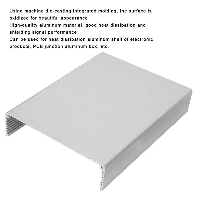 علبة مشروع الألومنيوم 80x160x220 مم لمشاريع الإلكترونيات DIY والصندوق الكهربائي - Image 4