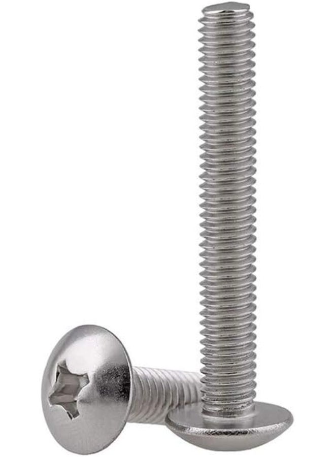 Adiyer Adiyer 40-Pack Metric M4 x 30mm Machine Screws for Cabinet Drawer Knob Pull Handle, 304 Stainless Steel, Truss Head Bolts, Phillips Drive - Image 1