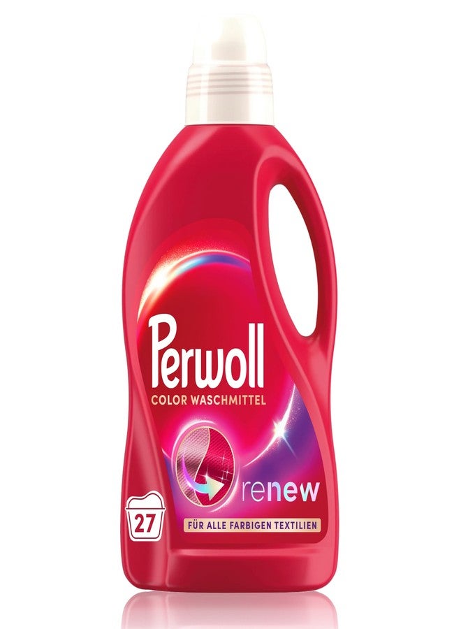 Perwoll Color Detergent (1 x 27 Wash Loads) Mild Liquid Detergent | Gently Cleans and Renews Colors and Fibers | For all Colored Textiles | Color Detergent with Triple-Renew Technology - Image 1