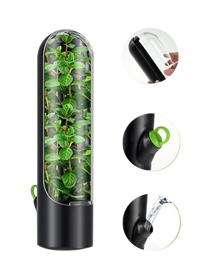 GMORO Herb Saver for Refrigerator, Herb Saver Pod, Vegetable Preservation Bottle, Fresh Herb Keeper for Cilantro, Mint, Parsley, Keeps Greens Fresh for 2-3 Weeks - Image 1