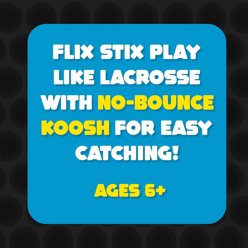 Koosh Flix Stix – Kids Outdoor Toys, Beach Toys, Plays Like Lacrosse, Kids Games, Outdoor Games for Adults and Family, Kids Toys, Ball Included, Outdoor Play Toys, Screen-Free, Ages 6+ - Image 3