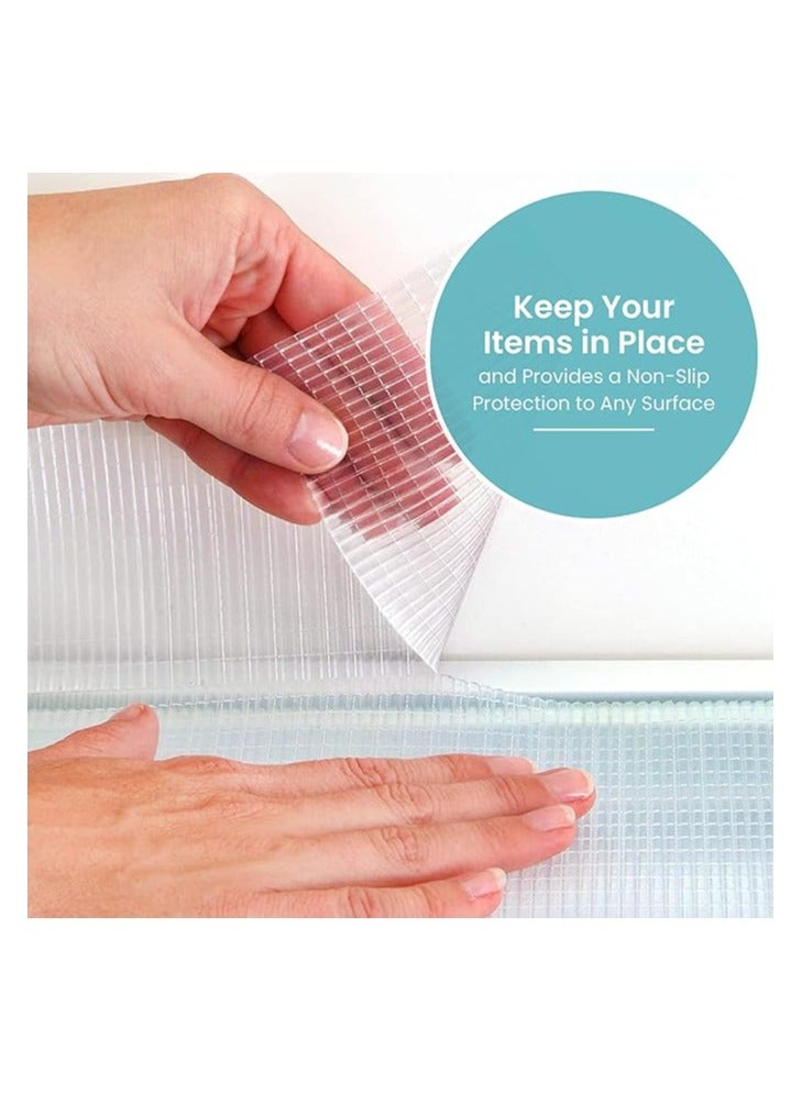 Contact Con-Tact Brand Adhesive Zip-N-Fit Solid Grip Drawer and Shelf Non-Slip Liner, 18" x 4', Ribbed Clear, 6 Count  - Image 5