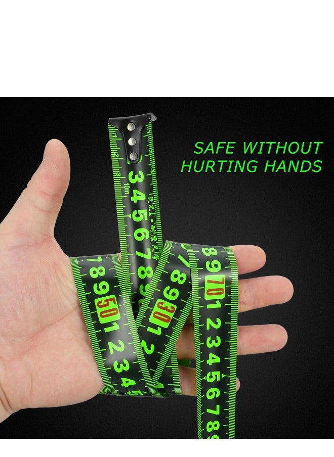 Generic Fluorescent Steel Tape Measure - Glow in the Dark Retractable Metric Ruler, Resistant Metric Tape Retractable Tape Measure Tools for professionals and Homeowners (10M)  - Image 3