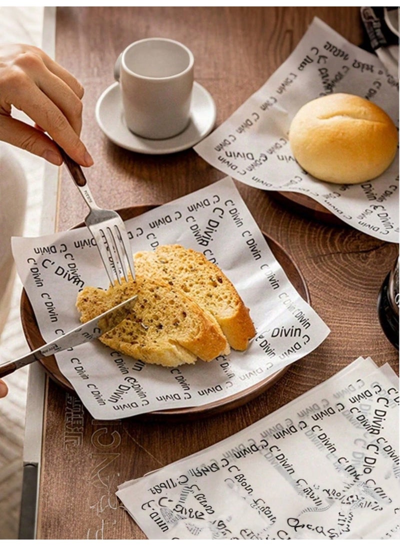 Tiramisu Separator Paper – Non-Stick Greaseproof Baking Sheets with Silicone Coating, Ideal for Kitchens, Hotels, Restaurants, Camping, Bars, Snacks, Parties, and Elegant Food Presentation – Perfect for Desserts, Burgers, Cakes, Pastries, Pizzas, Cookies, Meats & More – Oven-Friendly, Versatile Baking Accessory for Professional Chefs & Home Cooks - Image 1