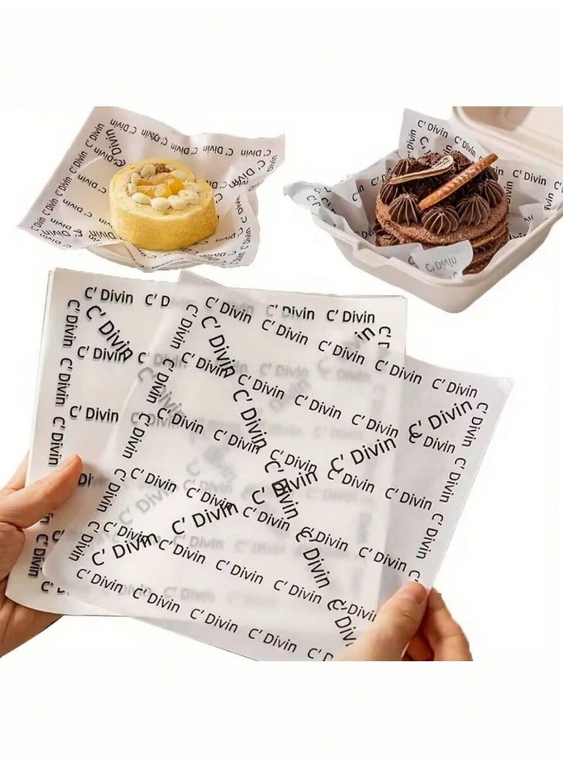 Tiramisu Separator Paper – Non-Stick Greaseproof Baking Sheets with Silicone Coating, Ideal for Kitchens, Hotels, Restaurants, Camping, Bars, Snacks, Parties, and Elegant Food Presentation – Perfect for Desserts, Burgers, Cakes, Pastries, Pizzas, Cookies, Meats & More – Oven-Friendly, Versatile Baking Accessory for Professional Chefs & Home Cooks - Image 2