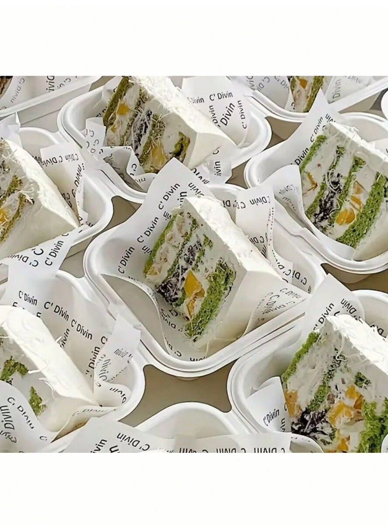 Tiramisu Separator Paper – Non-Stick Greaseproof Baking Sheets with Silicone Coating, Ideal for Kitchens, Hotels, Restaurants, Camping, Bars, Snacks, Parties, and Elegant Food Presentation – Perfect for Desserts, Burgers, Cakes, Pastries, Pizzas, Cookies, Meats & More – Oven-Friendly, Versatile Baking Accessory for Professional Chefs & Home Cooks - Image 3
