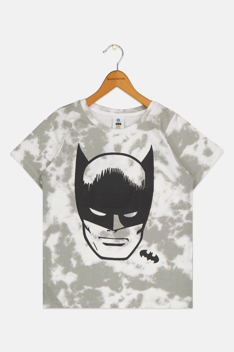 Batman Kids Boy Crew Neck Short Sleeve Tie Dye T-Shirt, Multicolor  - Image 2