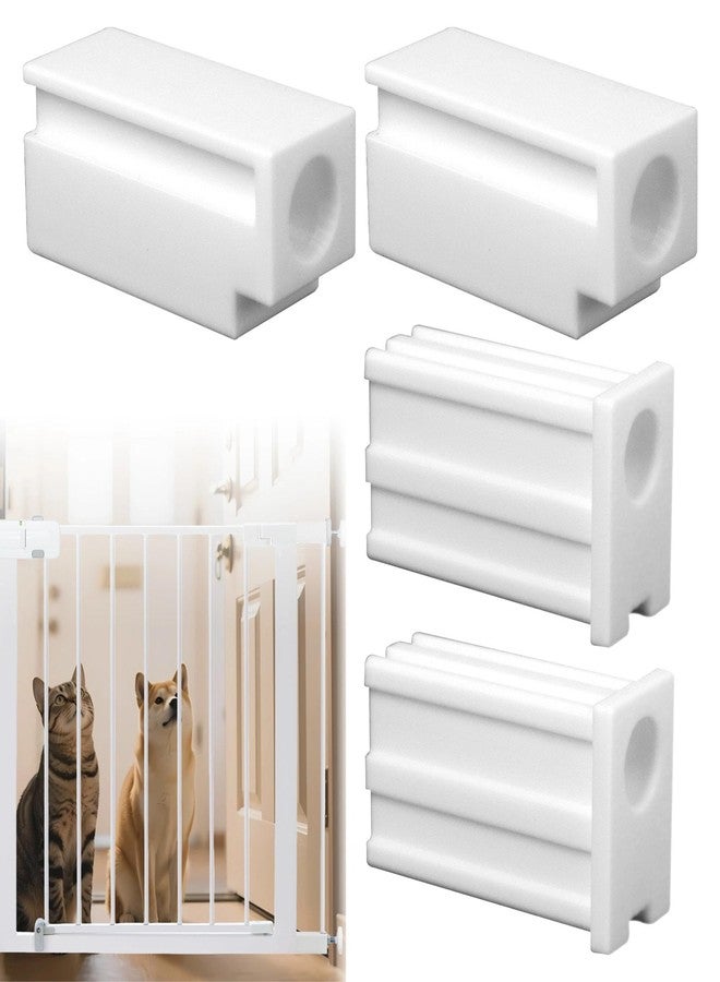 Yudylg 4 Pack Screw Pressure Plate Holder Insert Replacement Part Compatible with Safety 1st Easy Install Gate, Replacement Parts for Walk-Through Gate, 2 Upper & 2 Lower Insert, Quick Fix - Image 1
