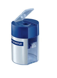 Steadtler One Hole Tub Sharpener Blue/Silver  - Image 1
