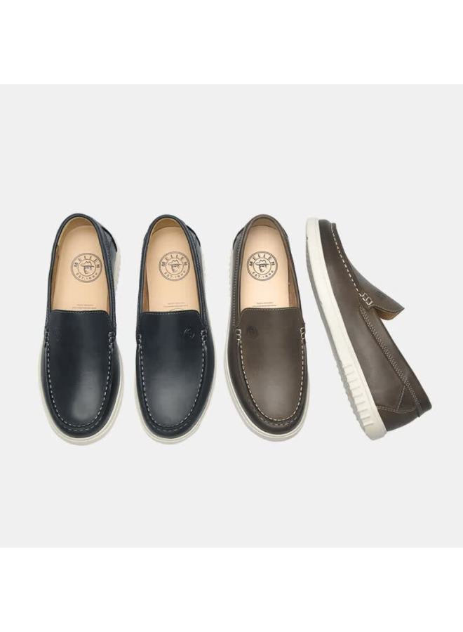Mellen Slip-on Lazy Loafers Soft Sole Breathable Casual Driving Shoes Mu667222 Brown Size 43 - Image 4