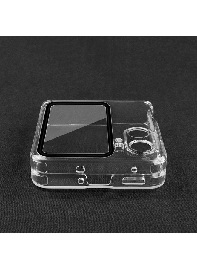 HuHa Case Cover For OPPO Find N2 Flip Transparent TPU Phone Case + Lens Film - Image 5
