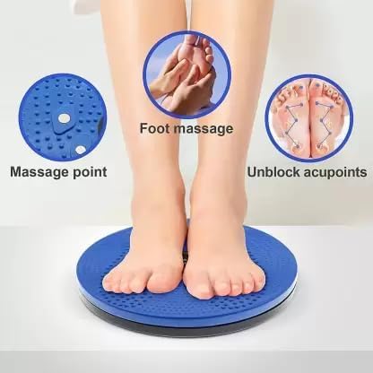 FIRST CHOICE Tummy Twister, Tummy Trimmer, Abs Roller & Shaper, Exercise Machine, Non-Slip Surface, Blue - Image 3