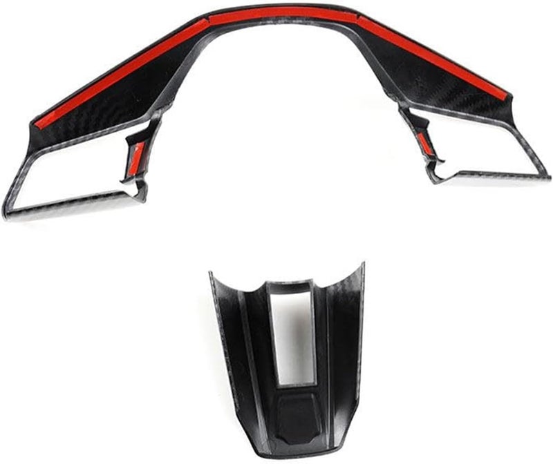 DEMULAX Carbon Fiber Steering Wheel Button Cover Trim for Porsche Cayenne - Image 3