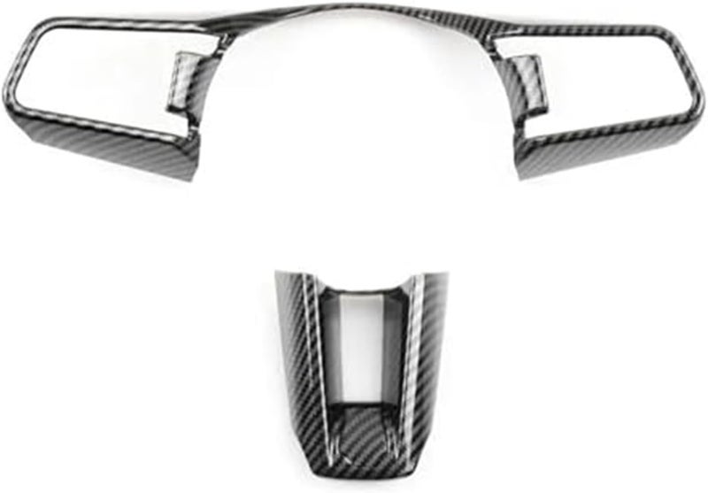 DEMULAX Carbon Fiber Steering Wheel Button Cover Trim for Porsche Cayenne - Image 1