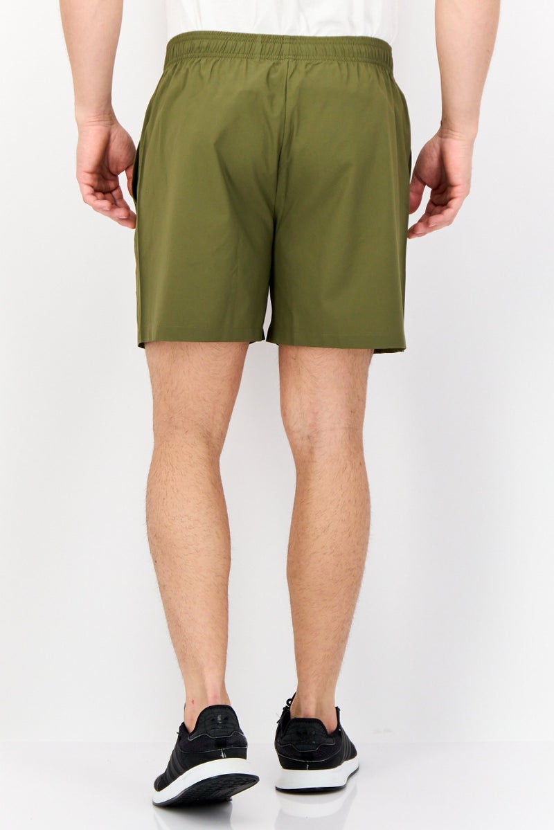 Adidas Men Sportswear Fit Brand Logo Hiking Shorts, Olive - Image 4
