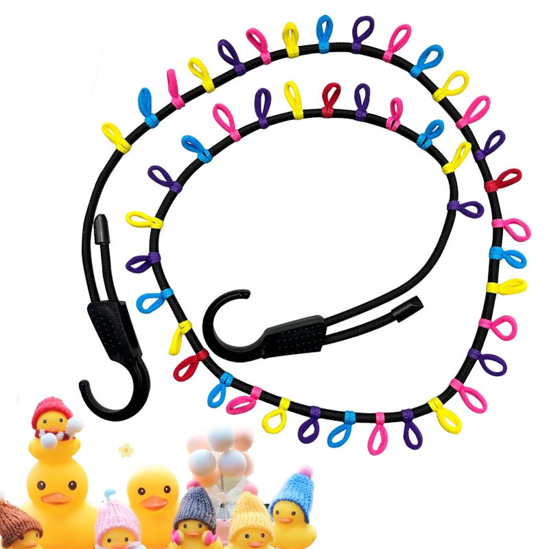 Okueejur Rubber Duck Holder for Jeep Owners Duck Display Rope Paracord Strap for Jeep Wrangler YJ TJ JK JL JT Jeep Ducking Interior Accessory Rubber Ducks Not Included - Image 2