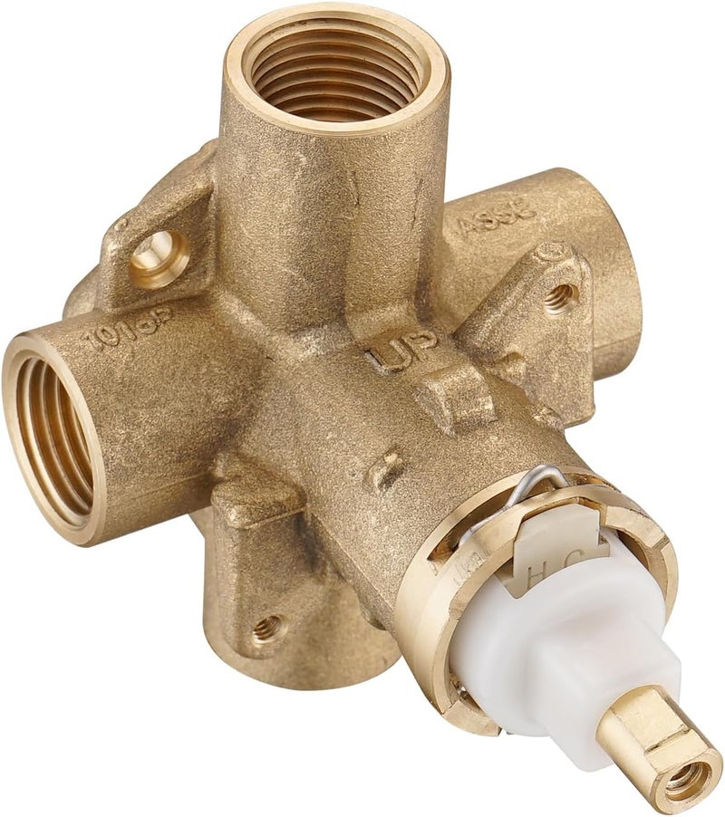 Ultrimkit 2510 Pressure Balancing Shower& Tub Valve, Compatible with Moen Fits Posi-Temp Trim Kit, Four Port Cycle Valve with Standard 1/2-Inch IPS Connections - Image 4