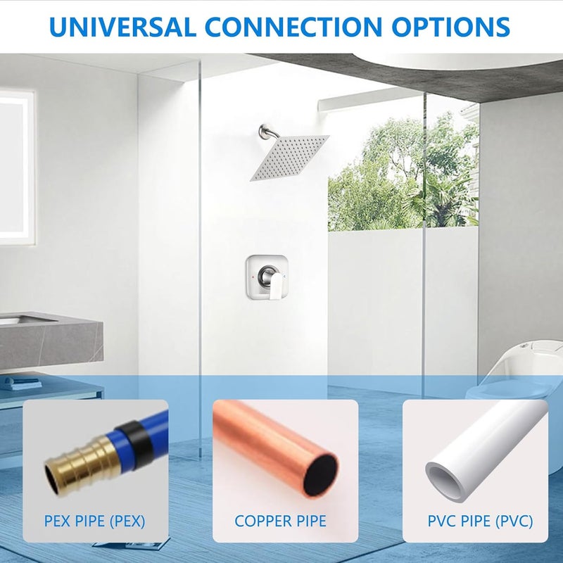 Ultrimkit 2510 Pressure Balancing Shower& Tub Valve, Compatible with Moen Fits Posi-Temp Trim Kit, Four Port Cycle Valve with Standard 1/2-Inch IPS Connections - Image 2