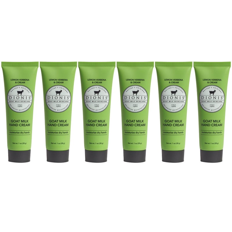 Dionis Goat Milk Hand Cream Moisturizing Lotion for Dry Skin Safe for Sensitive Skin Lemon Verbena Cream 1 oz Pack of 6 - Image 2
