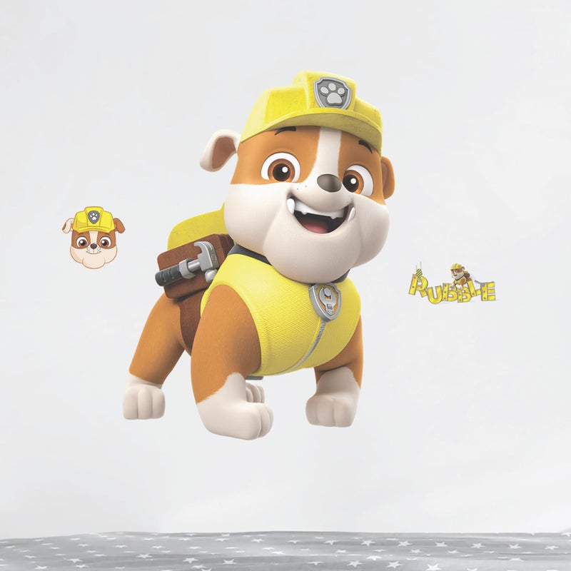 WALL PALZ PAW PAW PATROL RUBBLE WALL SUCAL - كبير 21 "" "Vinyl Wall Sticker Decoritions - Paw Patrol Decor Decor - Image 1