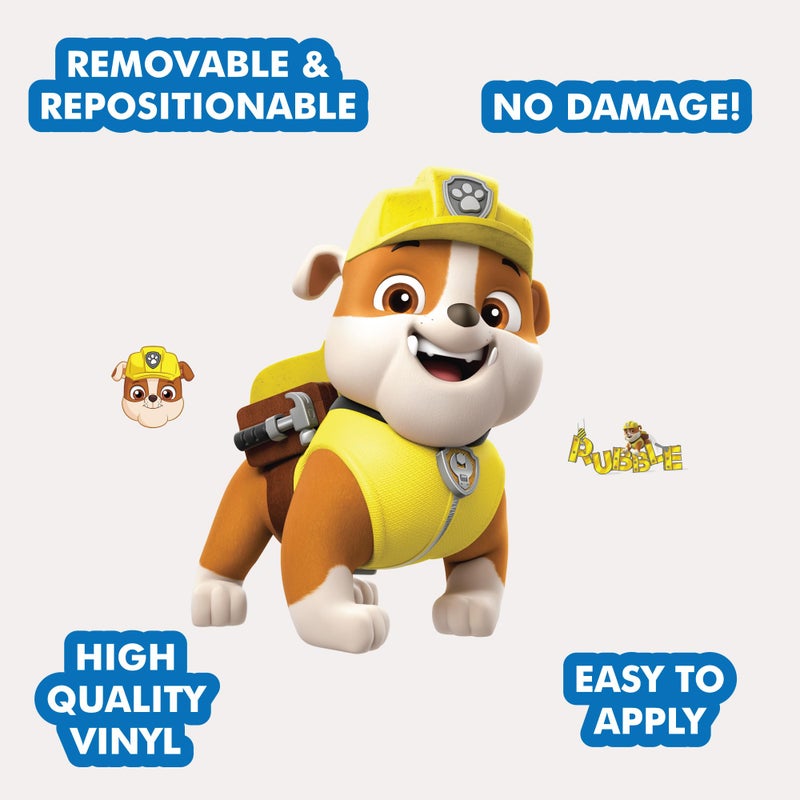 WALL PALZ PAW PAW PATROL RUBBLE WALL SUCAL - كبير 21 "" "Vinyl Wall Sticker Decoritions - Paw Patrol Decor Decor - Image 2