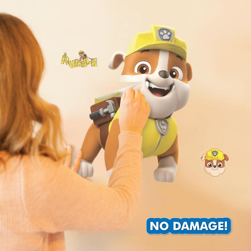 WALL PALZ PAW PAW PATROL RUBBLE WALL SUCAL - كبير 21 "" "Vinyl Wall Sticker Decoritions - Paw Patrol Decor Decor - Image 4