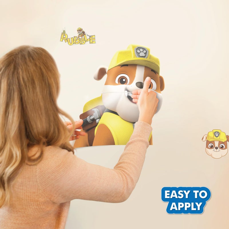 WALL PALZ PAW PAW PATROL RUBBLE WALL SUCAL - كبير 21 "" "Vinyl Wall Sticker Decoritions - Paw Patrol Decor Decor - Image 3
