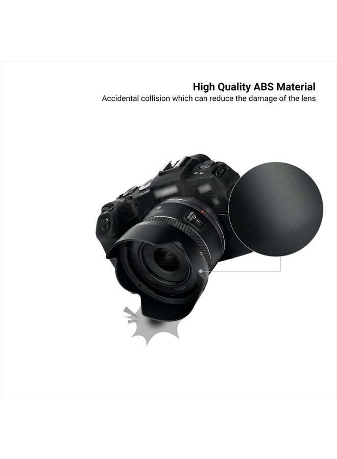 JJC Lens Hood for Canon RF 16mm F2.8 STM Lens on EOS R6 R5 RP R Camera, Reversible Lens Shade Replace Canon EW-65C Lens Hood, Compatible with 43mm Filters and 43mm Lens Cap - Image 5