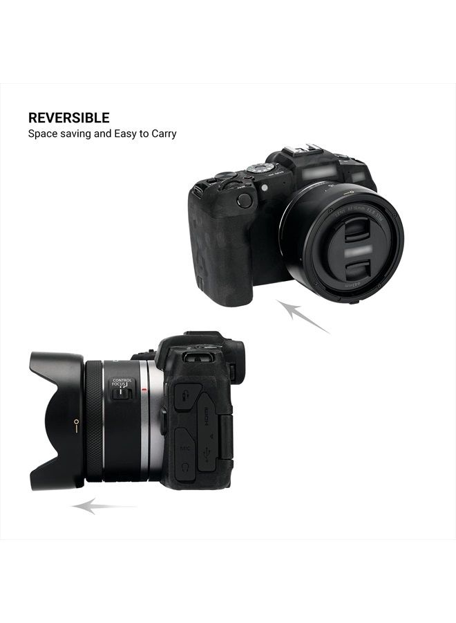JJC Lens Hood for Canon RF 16mm F2.8 STM Lens on EOS R6 R5 RP R Camera, Reversible Lens Shade Replace Canon EW-65C Lens Hood, Compatible with 43mm Filters and 43mm Lens Cap - Image 3