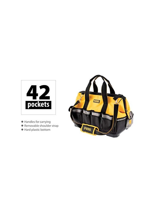denzeL Tool Bag Sturdy Bottom Plate 42 Pockets, Long-life Heavy-Duty Bag (7790273)  - Image 2