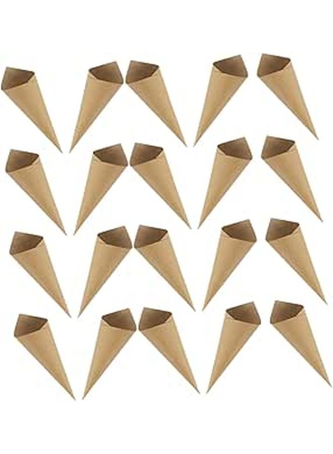 120 Pcs 4 Inch Paper Cones For Wedding Petal Toss Flower Decorations - Image 1