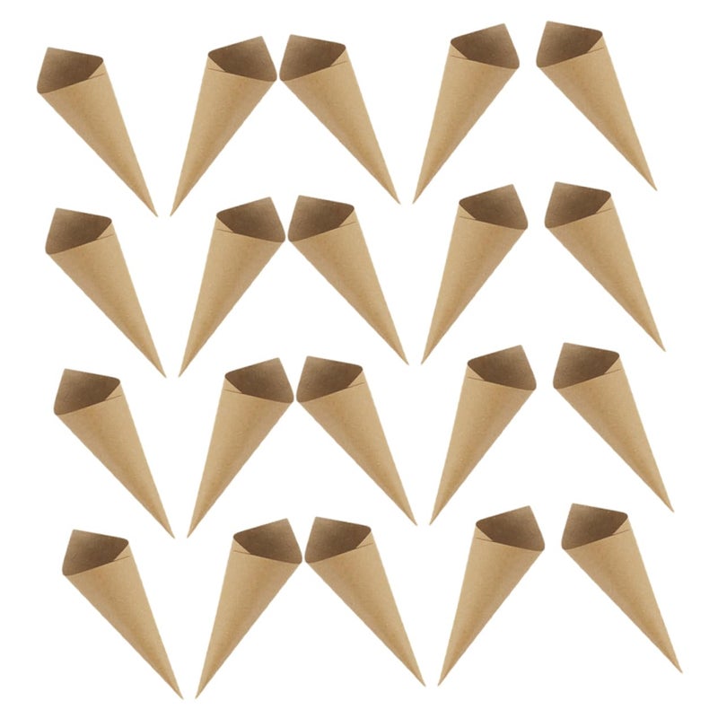 120 Pcs 4 Inch Paper Cones For Wedding Petal Toss Flower Decorations - Image 2