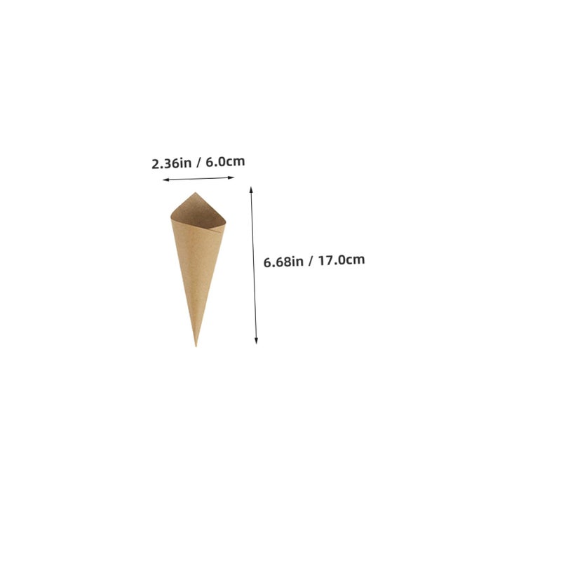 120 Pcs 4 Inch Paper Cones For Wedding Petal Toss Flower Decorations - Image 3