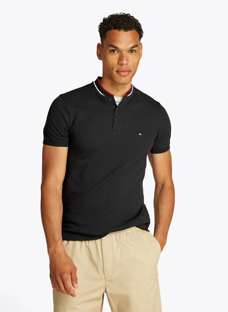 TOMMY HILFIGER Logo Print Polo Shirt