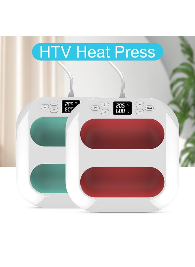 Handheld Heat Press Machine 9''x9'' Iron Press Fast Heat Up Adjustable Temperature and Timer Auto Shutdown Transfer Projects Heat Press Solution for Crafts and Small Businesses