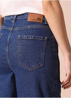 Dennis Lingo Women indigo straight fit solid 98% cotton 2% spandex jeans with button & zip closure- perfect for making bold moves.  - Image 3